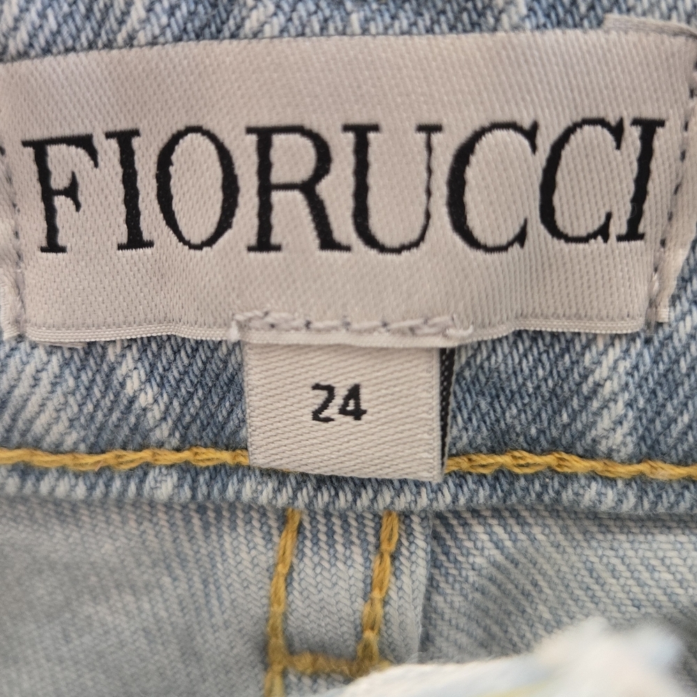 Authentic‎ FIORUCCI BROOKE FLARE Light Vintage Jeans SZ 24 - Picture 3 of 16